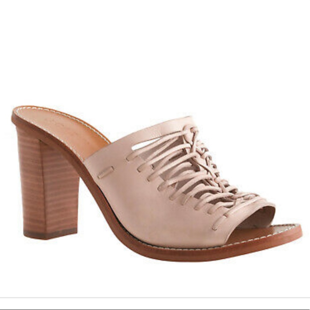 J. CREW MARLOW HUARACHE MULES SANDLAS WOMENS SIZE 9